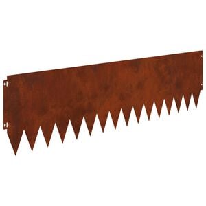 vidaXL Kant f&ouml;r gr&auml;smatta 20 pcs 103 x 30 cm St&aring;l Rostig