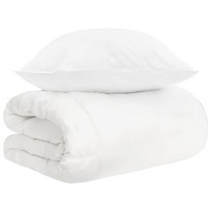 vidaXL T&auml;ckeset 2 st Vit Bambufiber