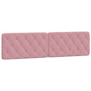 vidaXL Dyna till huvudgavel rosa 200 cm sammet