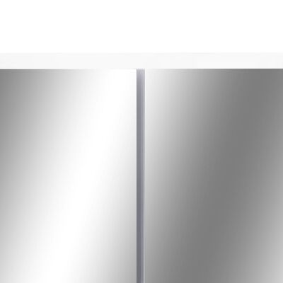 vidaXL LED-Spegelskåp för badrum vit 80x15x60 cm MDF