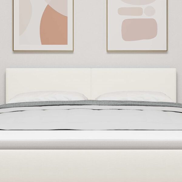 vidaXL LED huvuddyna med LED -remsljus Kr&auml;m 160 cm Polyester