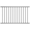 vidaXL Staketpanel Woerden pulverlackerad st&aring;l 163x117 cm svart