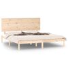 vidaXL S&auml;ngram massivt tr&auml; 150x200 cm