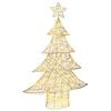 vidaXL Julgran 120 LED-lampor Varmvit 120,5 cm PET