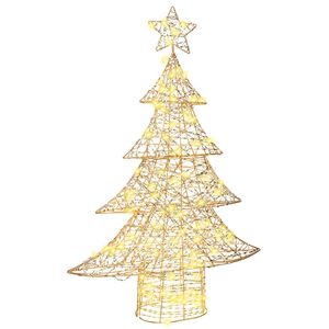vidaXL Julgran 120 LED-lampor Varmvit 120,5 cm PET