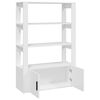 vidaXL Förvaringshylla vit 80x30x119,5 cm konstruerat trä