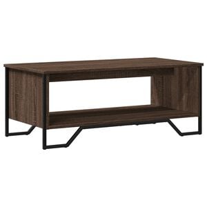 vidaXL Soffbord brun ek 100x51x40 cm konstruerat tr&auml;