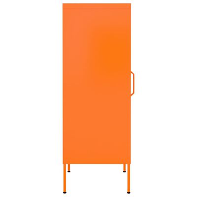 vidaXL Förvaringsskåp orange 42,5x35x101,5 cm stål