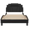 vidaXL Bed Frame "Viana" without Mattress Black 100x200 cm Faux Leather