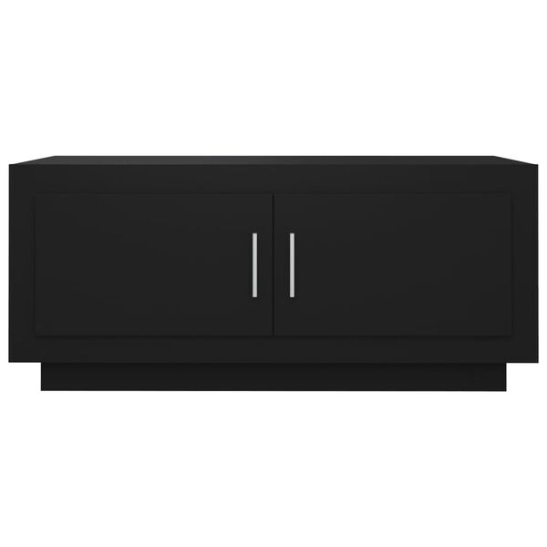 vidaXL Soffbord svart 102x50x45 cm konstruerat trä