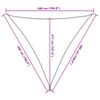 vidaXL Solskärmssegel HDPE trekantigt 5x5x5 m antracit