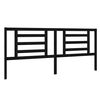 vidaXL S&auml;nggavel svart 206x4x100 cm massiv furu
