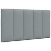 vidaXL Bed with Mattress "Hanko" Light Grey 90x190 cm Fabric
