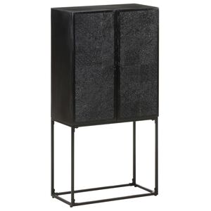 vidaXL Sk&auml;nk svart 60x30x120 cm massivt akaciatr&auml; och mangotr&auml;