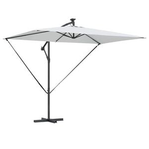 vidaXL Parasoll Sand 294 x 200 x 270 cm Polyester och aluminium