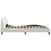 vidaXL Bed Frame "Dover" White 160x200 cm Faux Leather