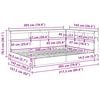 vidaXL Bokhylla S&auml;ng med huvudgavel Vit 140 x 200 cm Konstruerat tr&auml;