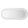 vidaXL Badrumsspegel LED 70x30 cm oval