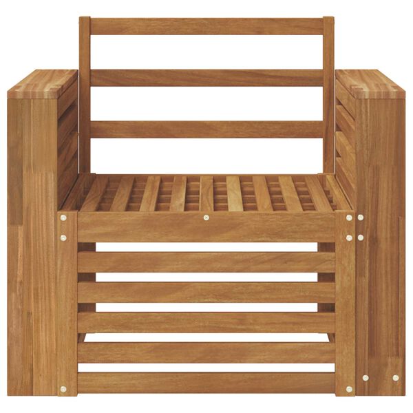 vidaXL Utomhussoffset Naturf&auml;rg 79 x 63 x 73 cm Massivt Akaciatr&auml;