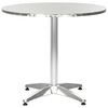 vidaXL Tr&auml;dg&aring;rdsbord silver 80x70 cm aluminium