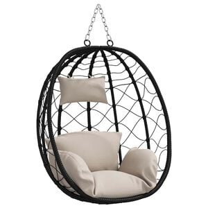 vidaXL H&auml;ngande &auml;ggstol konstrotting 91,5 x 54,5 x 107 cm Taupe