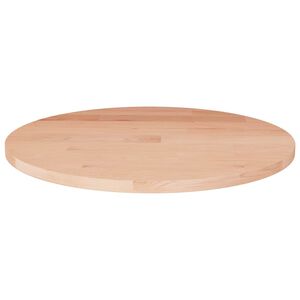 vidaXL Rund bordsskiva &Oslash;30x1,5 cm obehandlat massiv ek