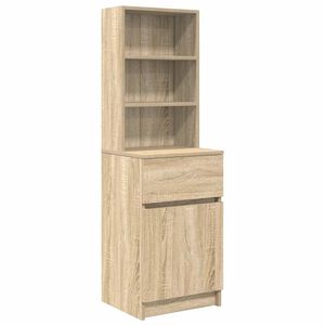 vidaXL S&auml;ngbord sonoma ek 39x35x125 cm konstruerat tr&auml;