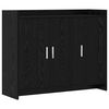 vidaXL Sideboard Svart ek 98,5 x 33 x 80 cm Konstruerat tr&auml;