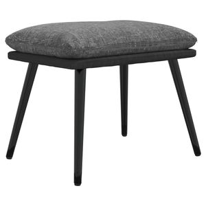 vidaXL Fotpall ljusgr&aring; 45x29,5x35 cm tyg och konstl&auml;der