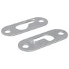 vidaXL Nyckelh&aring;l H&auml;ngare 2 st Silver 45 x 16 x 3.5 mm J&auml;rn