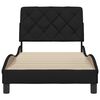 vidaXL Bed Frame without Mattress Black 90x190 cm Fabric
