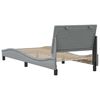 vidaXL Bed Frame without Mattress "Hanko" Light Grey 90x200 cm Fabric