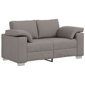 vidaXL Tv&aring;sitssoffa Taupe 160 cm tyg