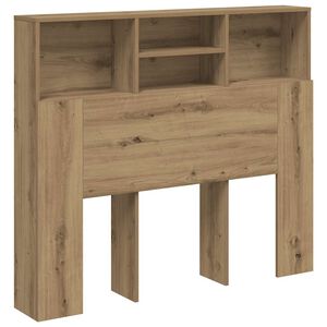 vidaXL S&auml;nggavel m f&ouml;rvaring artisian ek 120x19x103,5 cm konstr. tr&auml;