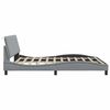 vidaXL Bed Frame without Mattress "Hanko" Light Grey 180x200 cm Fabric