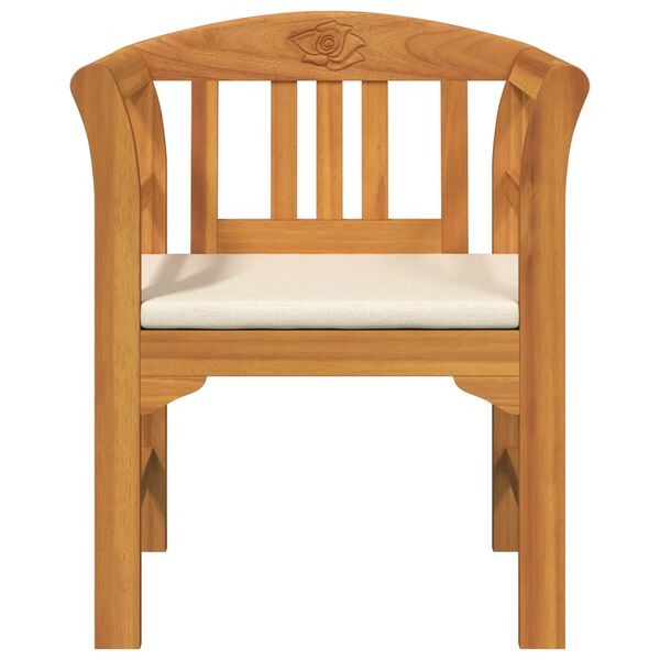 vidaXL Rosab&auml;nk Naturlig 68,5 x 46 x 82,5 cm Massivt Akaciatr&auml;