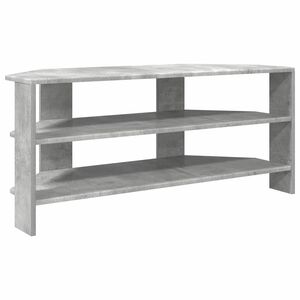 vidaXL H&ouml;rnTVSk&aring;p 102x40,5x45cm Betonggr&aring; Konstruerat tr&auml;