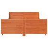 vidaXL S&auml;ngram utan madrass vaxbrun 120x200 cm massiv furu