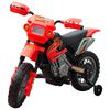 vidaXL Barnmotorcykel r&ouml;d och svart