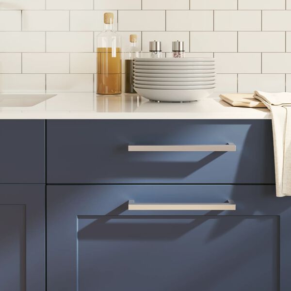 vidaXL Sk&aring;phandtag 10 st silver 224 mm rostfritt st&aring;l