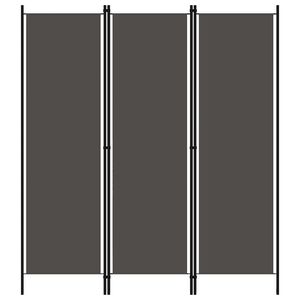 vidaXL Rumsavdelare 3 paneler antracit 150x180 cm