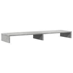 vidaXL Sk&auml;rmst&auml;ll betonggr&aring; 100x27x10 cm konstruerat tr&auml;