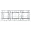 vidaXL Gabion upph&ouml;jd s&auml;ng Silver 150 x 50 x 80 cm Galvaniserat St&aring;l