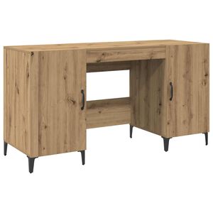 vidaXL Skrivbord Artisan-ek 140 x 50 x 75 cm Konstruerat tr&auml;
