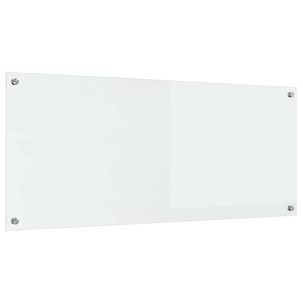 vidaXL Köksplånbak Transparent 120 x 50 x 0.6 cm härdat glas
