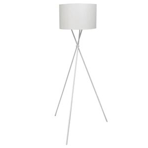 vidaXL Golvlampa med h&ouml;gt stativ vit