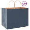 vidaXL Pappersp&aring;sar 250 st med handtag bl&aring; 32x22x24 cm