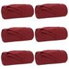 vidaXL Filtar 6 st Bordeaux R&ouml;d 270 x 240 cm 5.08 kg Fleece