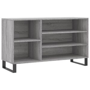 vidaXL Skosk&aring;p gr&aring; sonoma 102x36x60 cm konstruerat tr&auml;