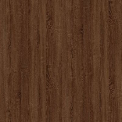 vidaXL Soffbord brun ek 80x50x40 cm konstruerat trä och järn